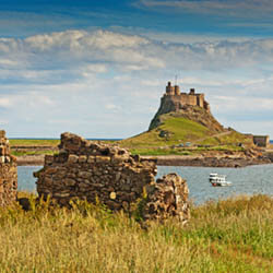 Holy Island Lindisfarne Castle and Priory