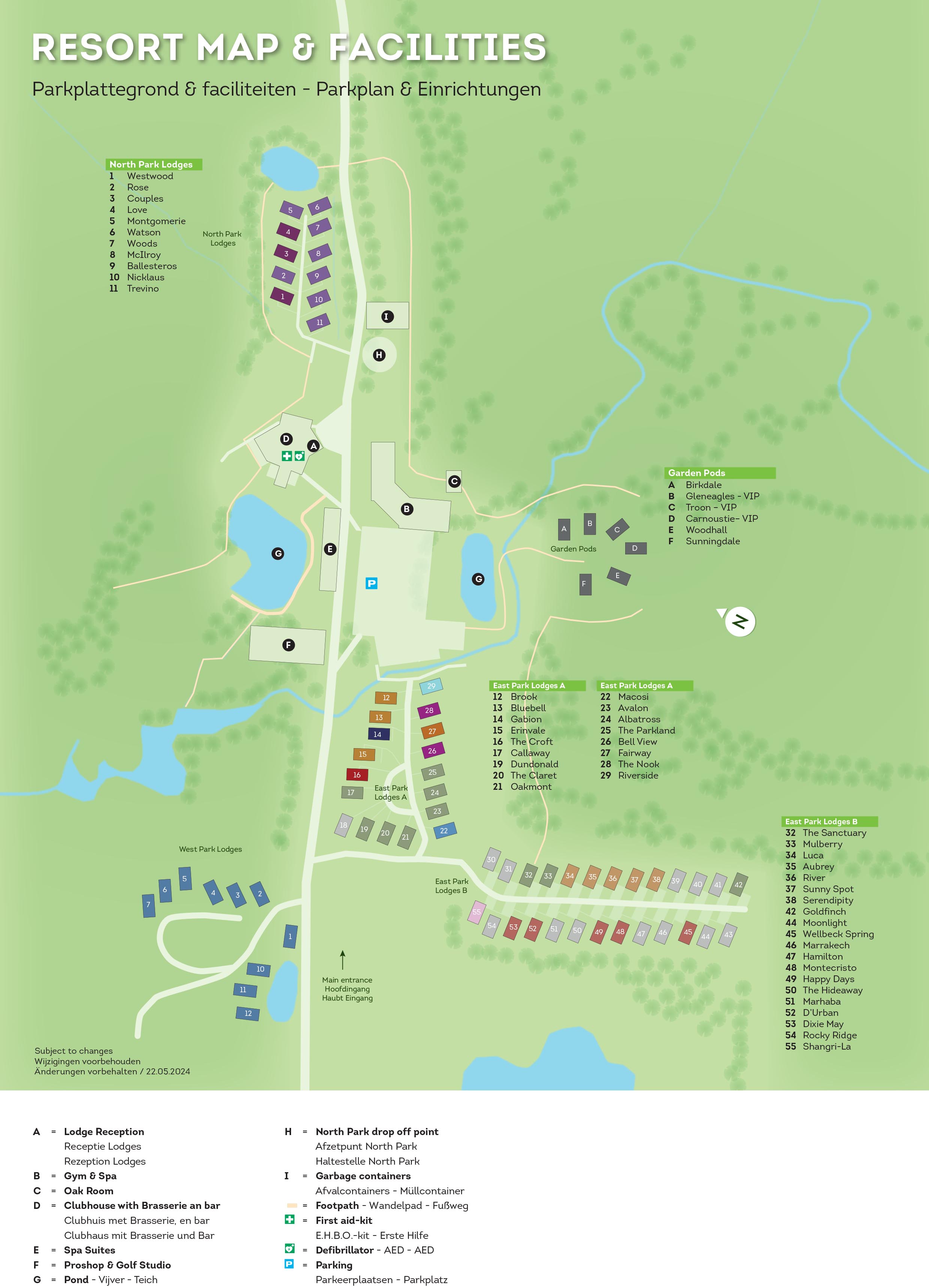 Laceby Manor & Resort Sitemap