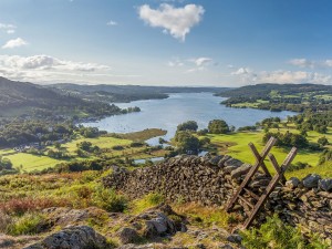 Views of Windermere and surrounding countryside