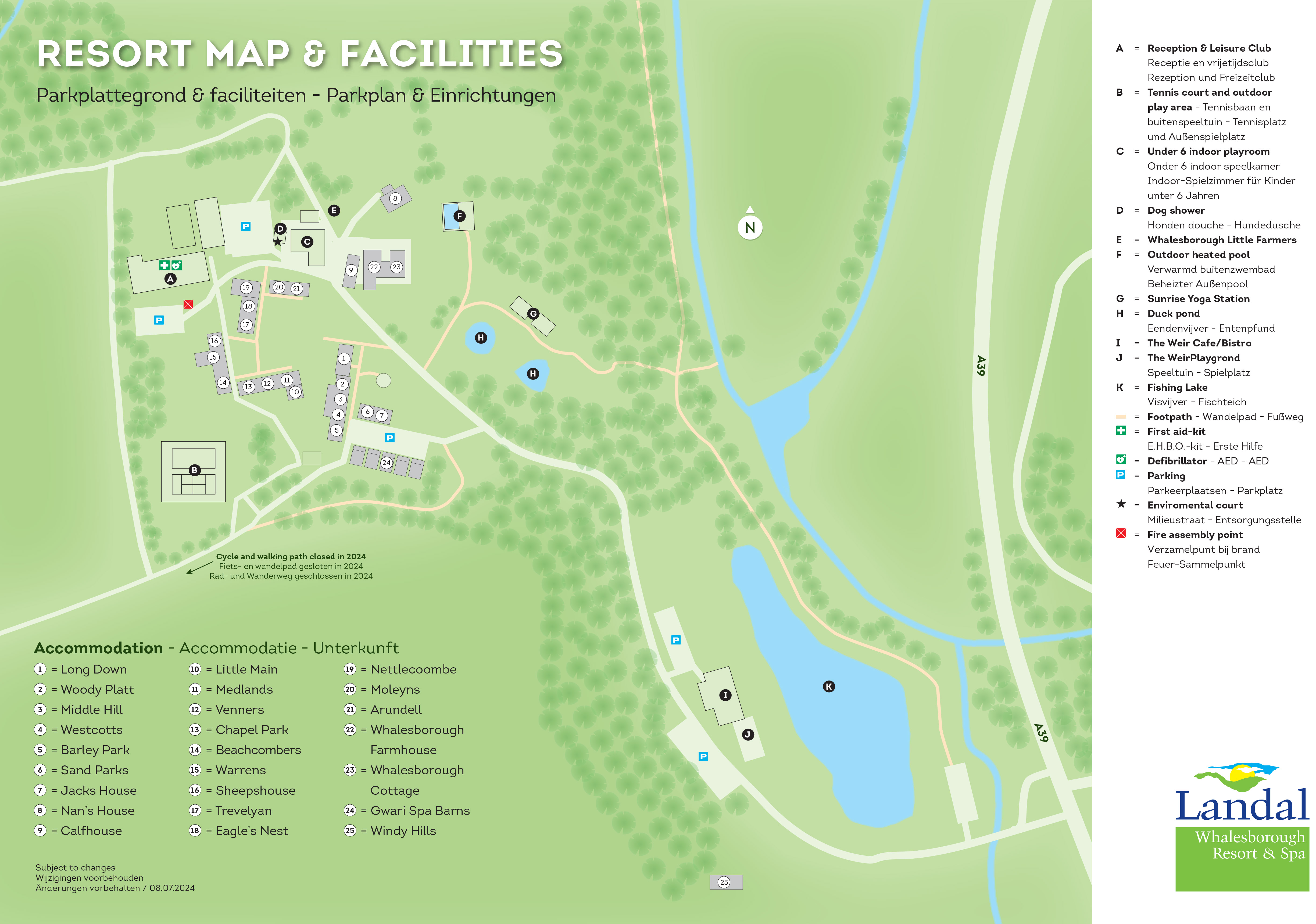 Whalesborough Resort & Spa Sitemap
