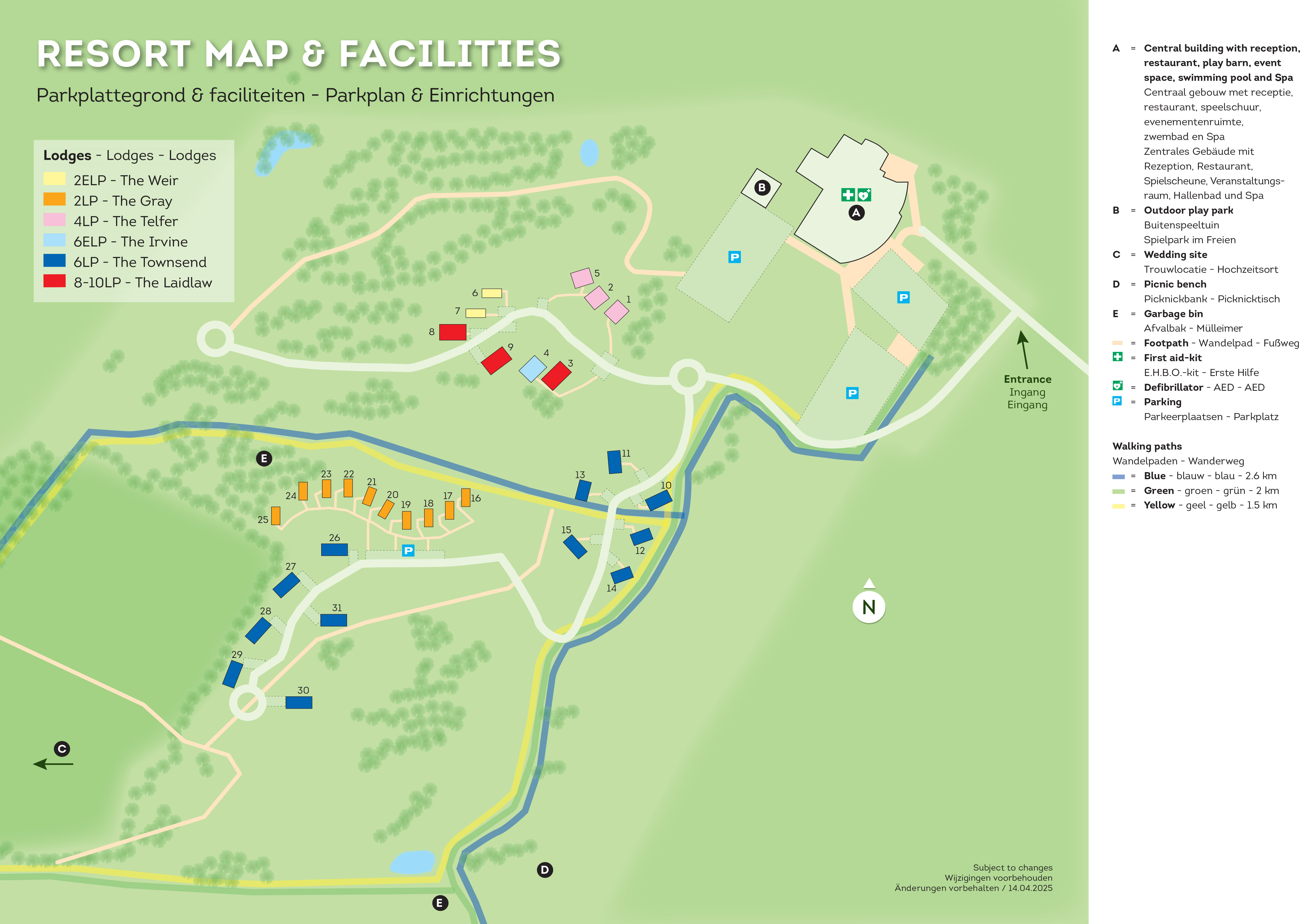 Whitekirk Hill Sitemap