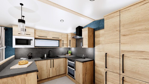 Kitchen Landal Woodland Lakes