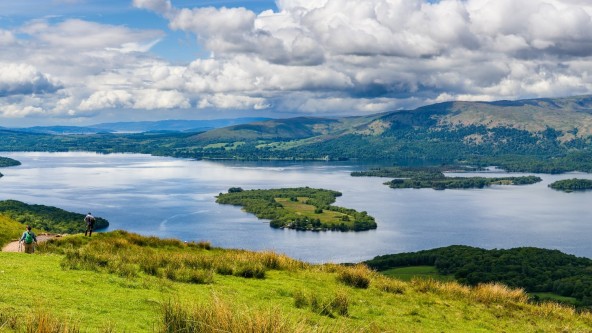 Loch Lomond surrounding countryside