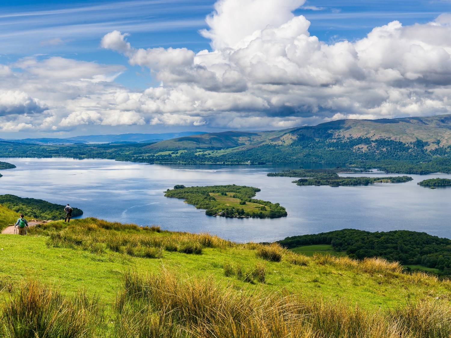 Loch Lomond surrounding countryside