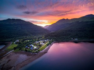 Sunset over Argyll Forest