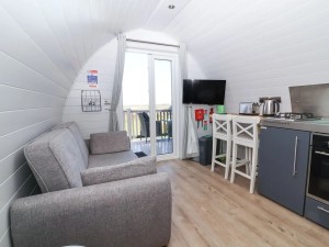 Open-plan layout in one of the lodges