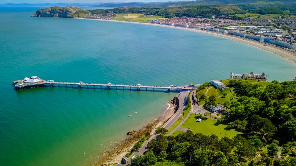 Lido Beach Holiday Park - View of Llandudno from the Great Orme