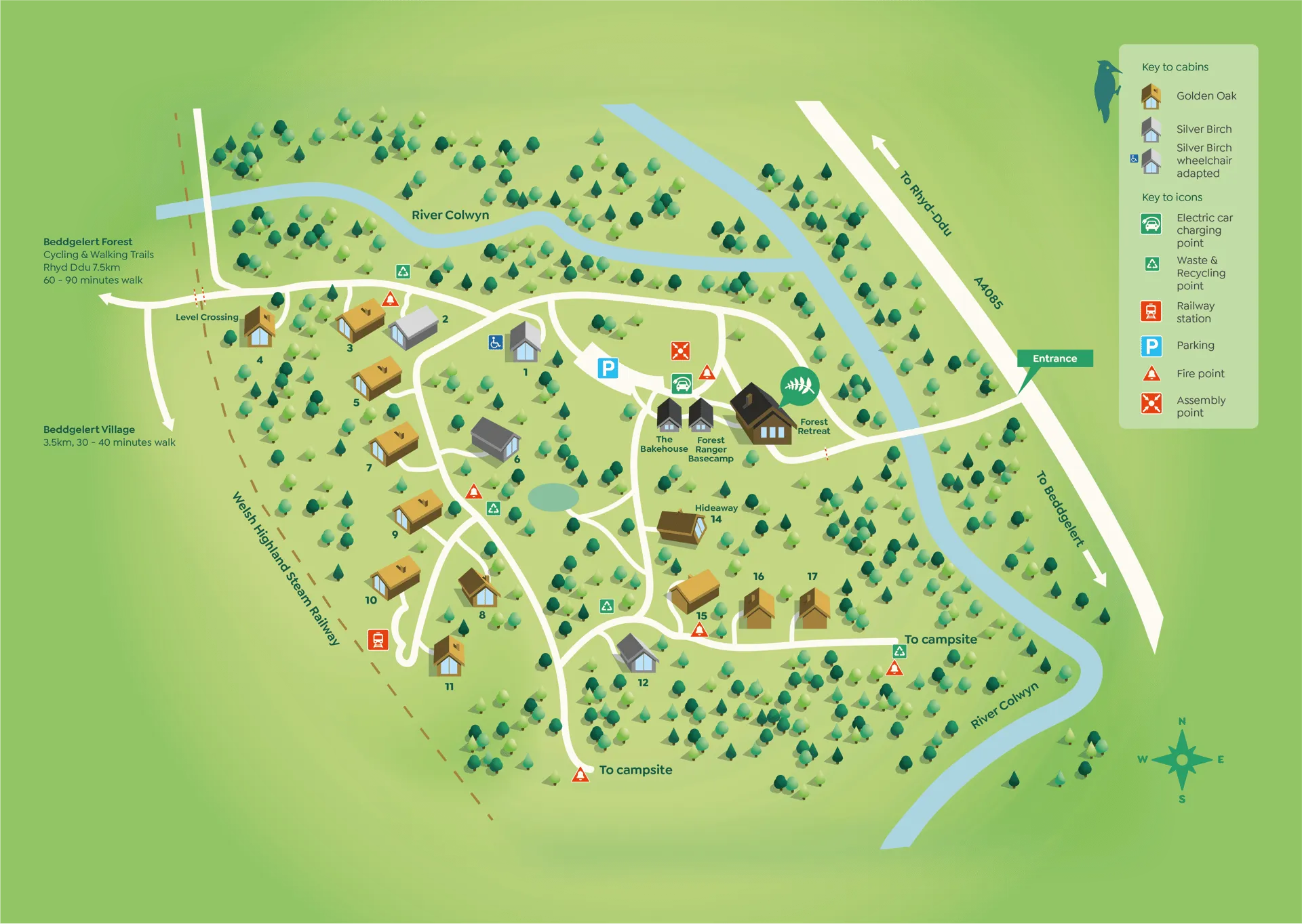 Beddgelert Location Map
