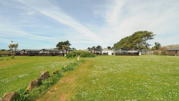 Lodges in Landscove Holiday Park