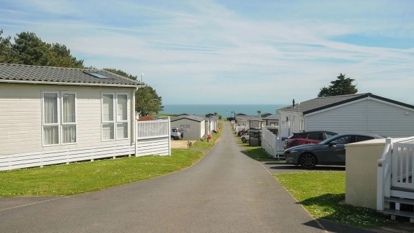 View of the Sea in Landscove Holiday Park