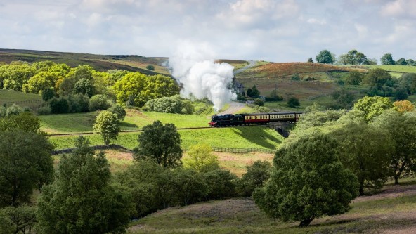 Steam railway through the North York Moors
