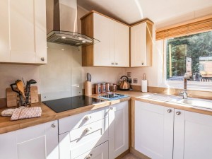 Kitchen area in lodge