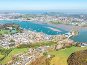Aerial view of Conwy