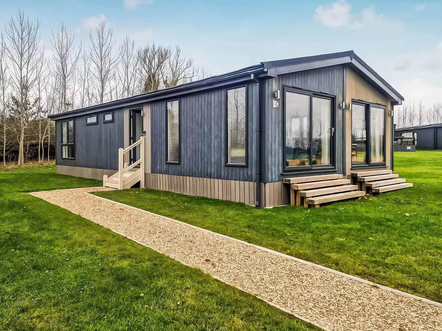 Keld Spring Lodge Retreat - Isca Lodge (No Decking) Exterior (Side)