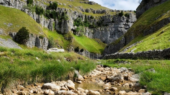 Limestone gorge