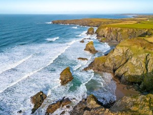 Bedruthan Steps coast