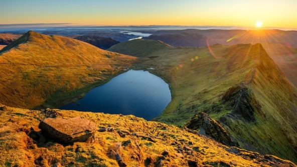 View from summit of Helvellyn