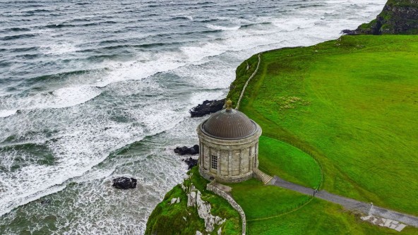 Aerial view of Causeway Beach