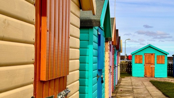 Amble beach huts