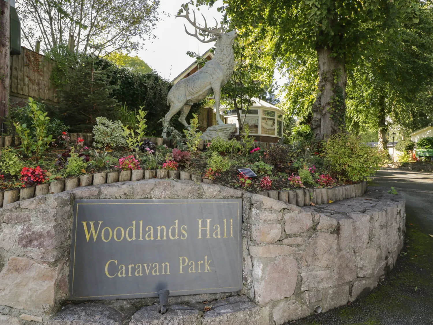 Woodlands Hall Holiday Park - Entrance Sign