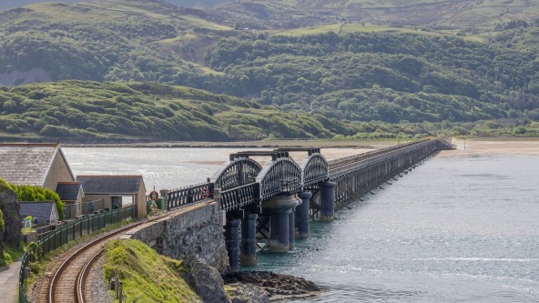 Barmouth Bridge and Mawddach River