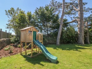 Play area at Tyddyn Goronwy