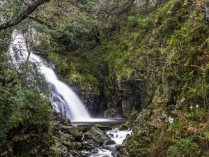 Waterfall in Eryri National Park