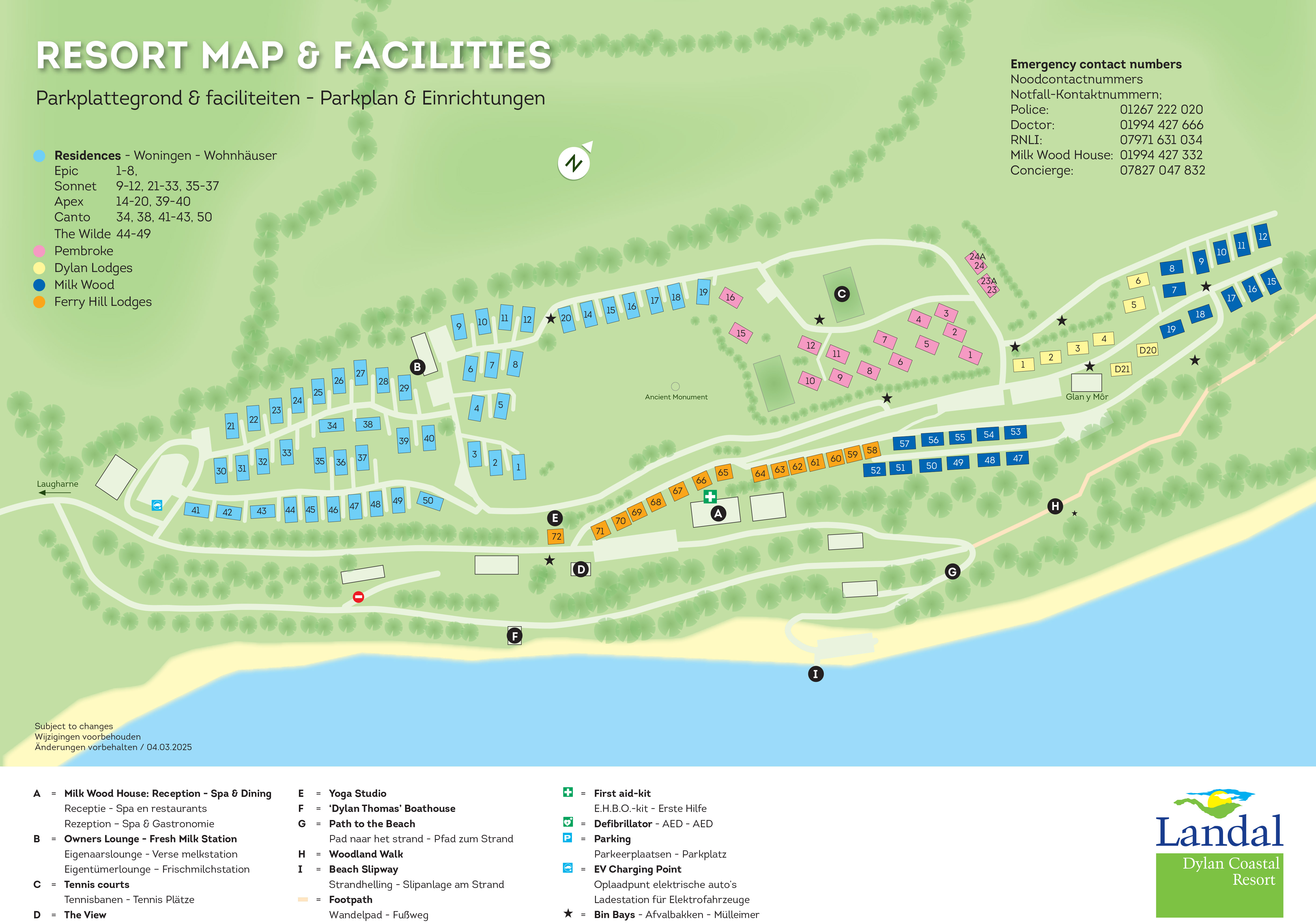 Dylan Coastal Resort Sitemap