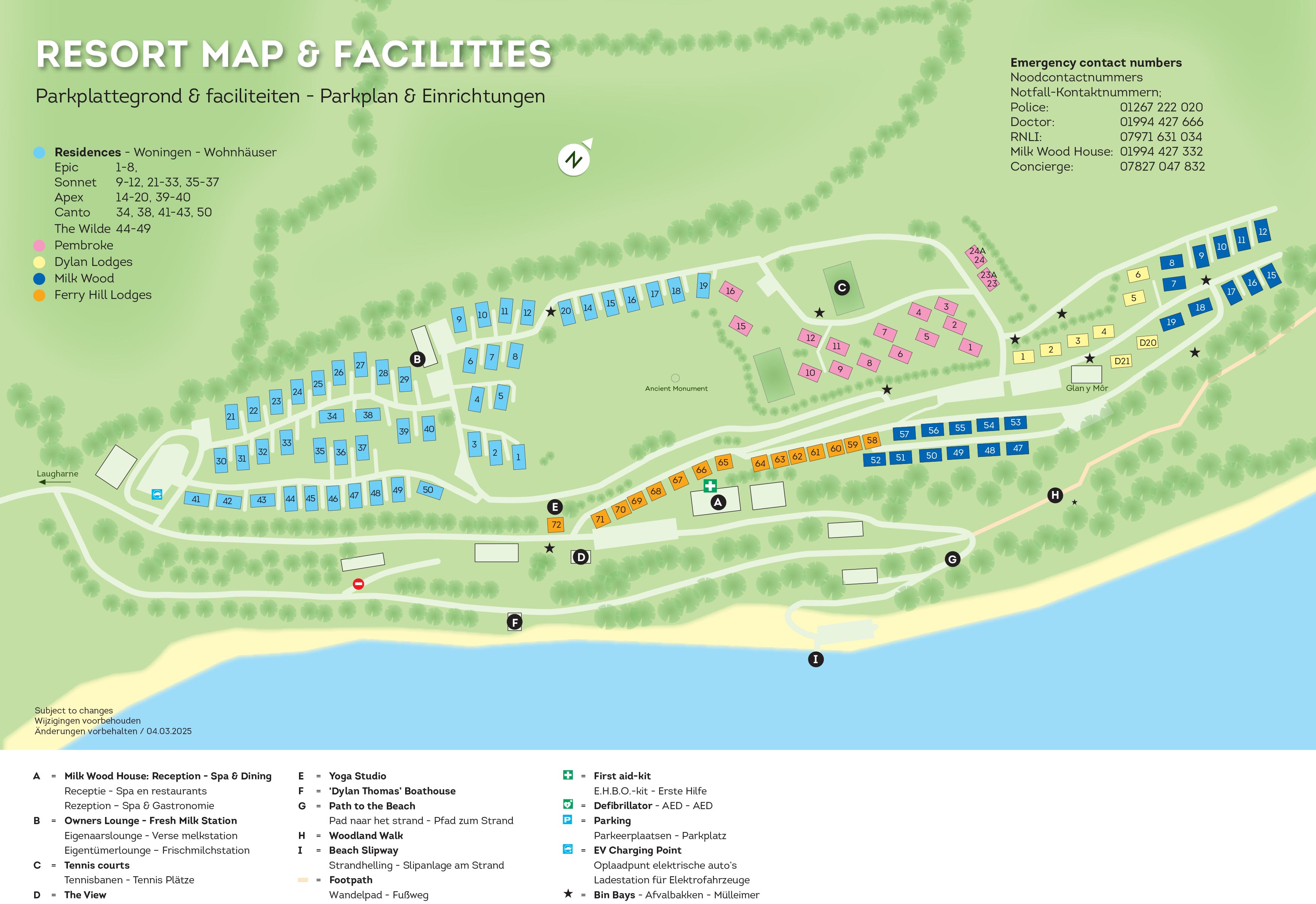 Dylan Coastal Resort Sitemap